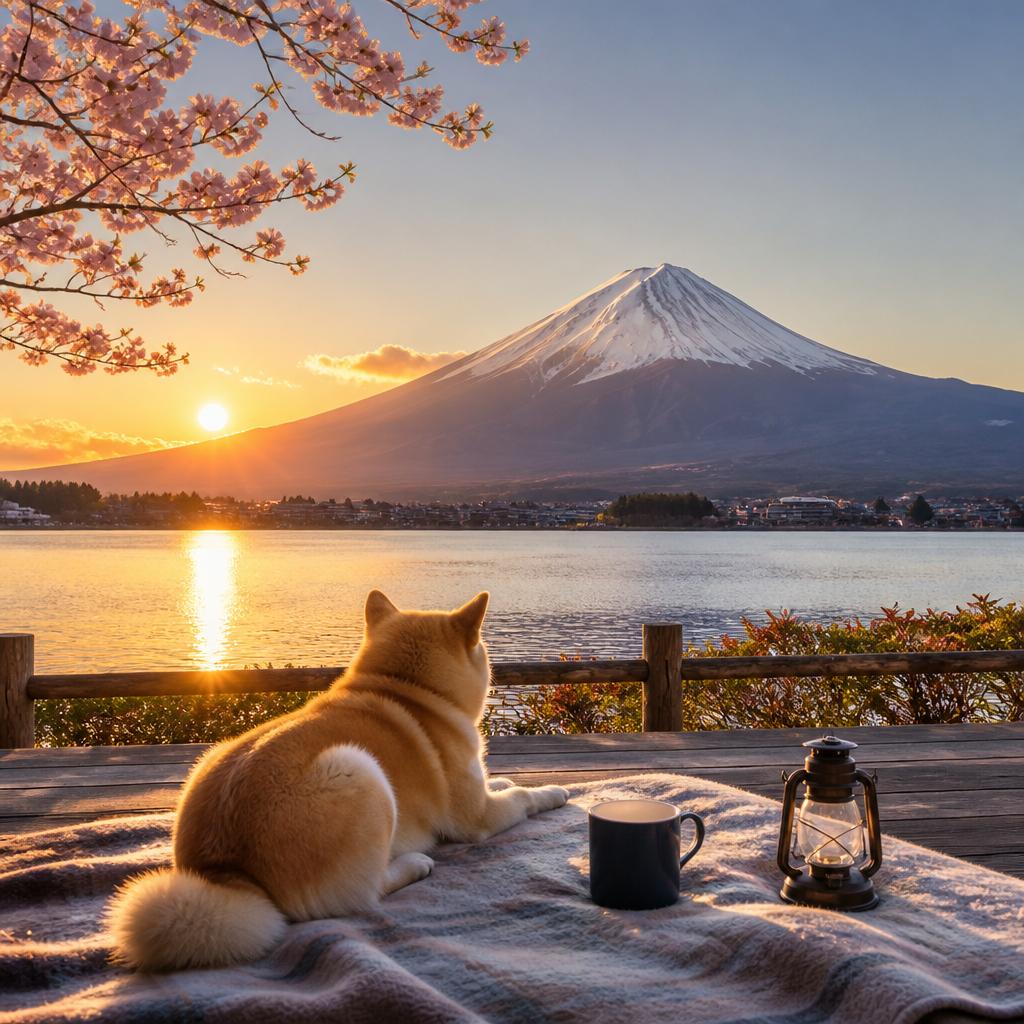 美しい富士山と共に、あなたのペットと特別なひとときを。