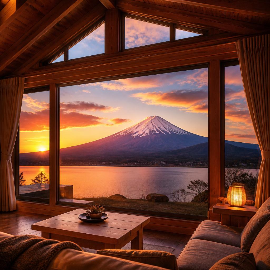 富士山の絶景とともに